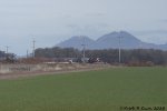 Southbound grain train.